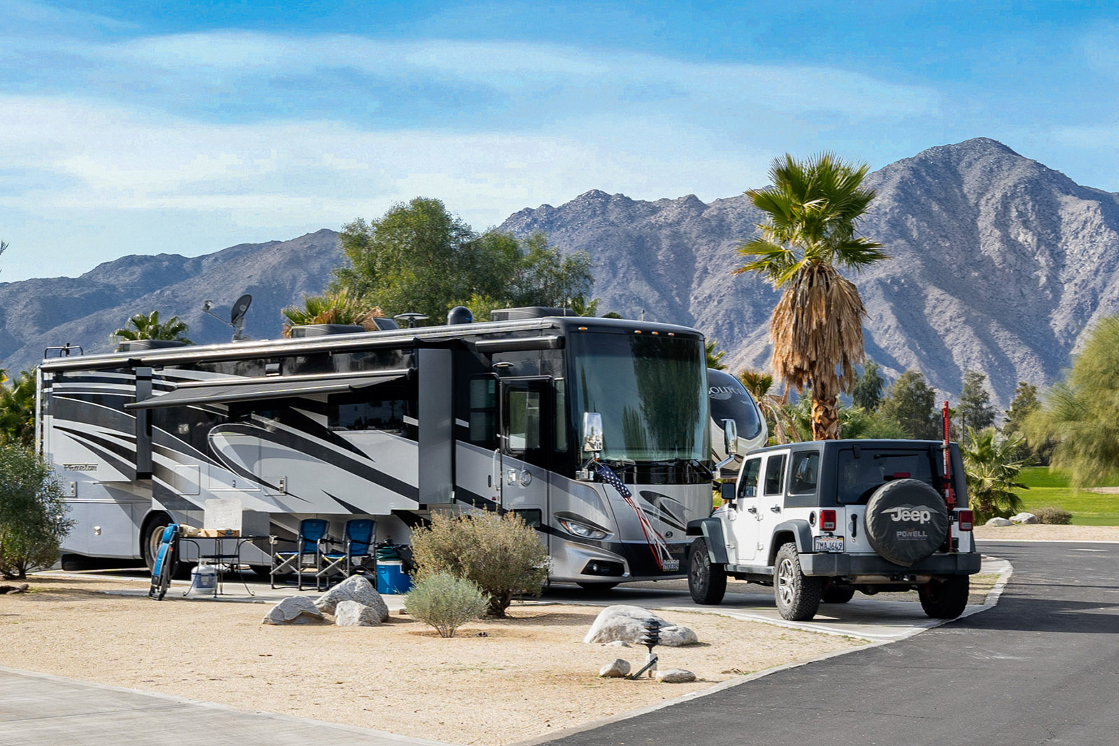 rv exterior parked